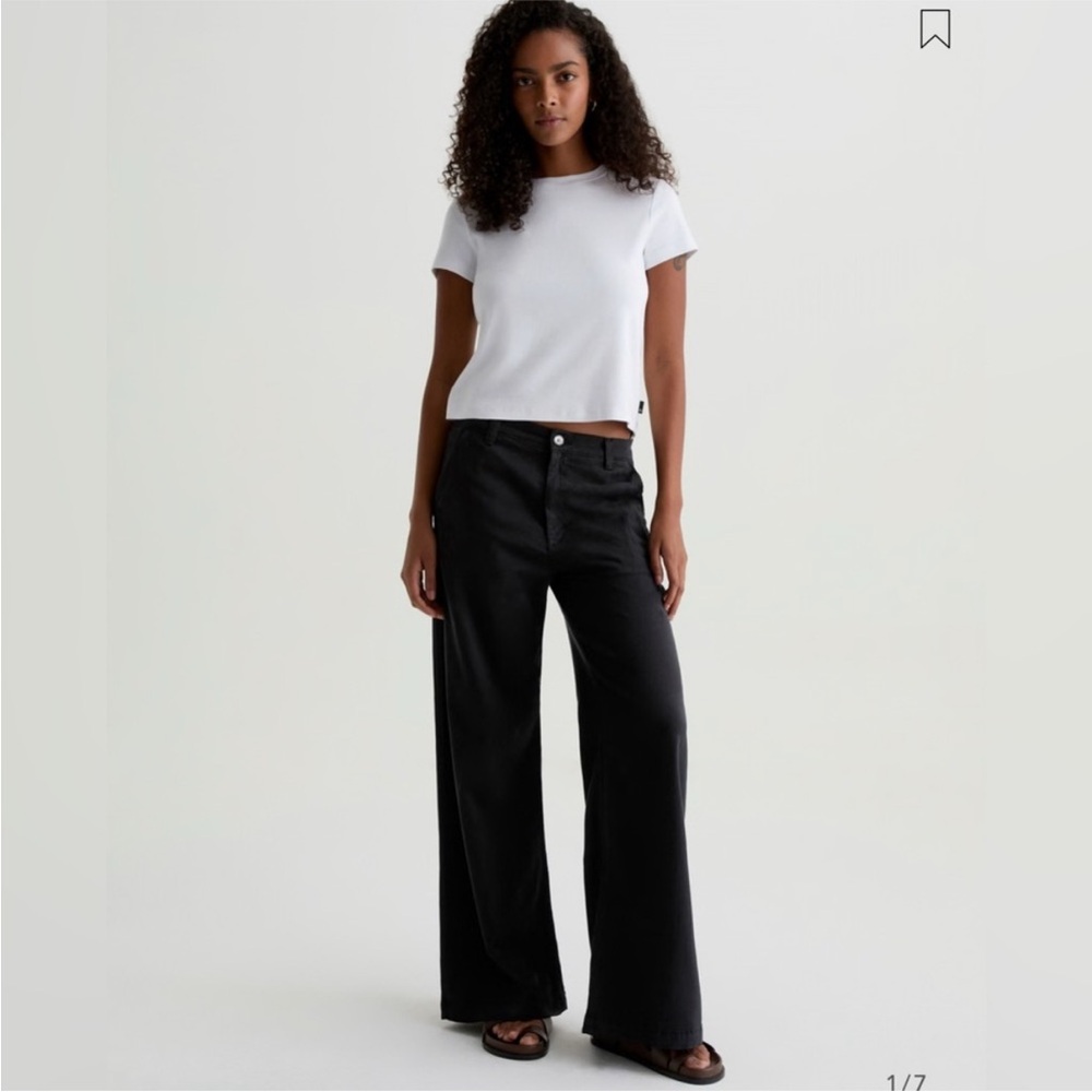 AG Adriano Goldschmied Women’s 32 Caden Wide Leg Tailored Trouser Pants CP25